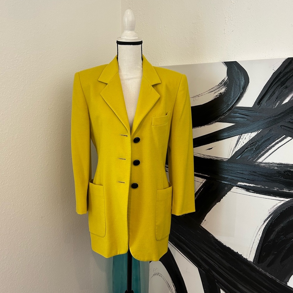 Escada Vibrant Yellow Blazer
